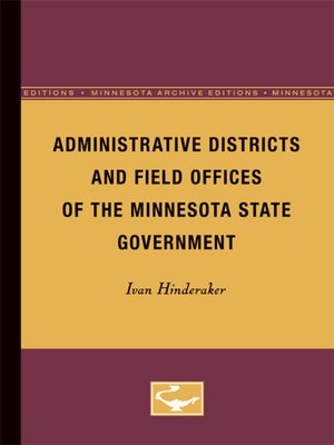 cover image of Administrative Districts and Field Offices of the Minnesota State Government